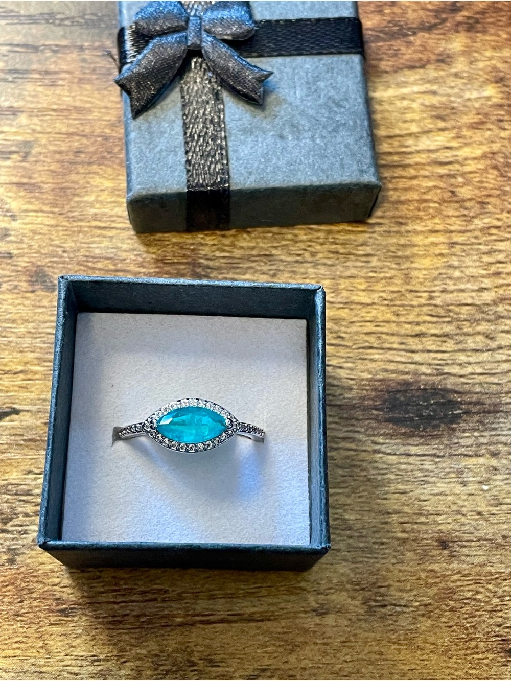 Bomb Party OG Ring Size 7 Green Aragonite and Diamond CZ on Rhodium